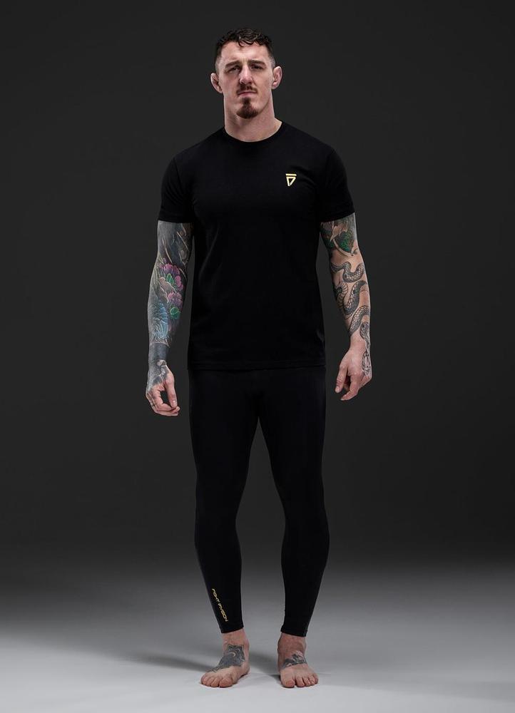 Gym King Fight Division Combat Compression Legging - Black