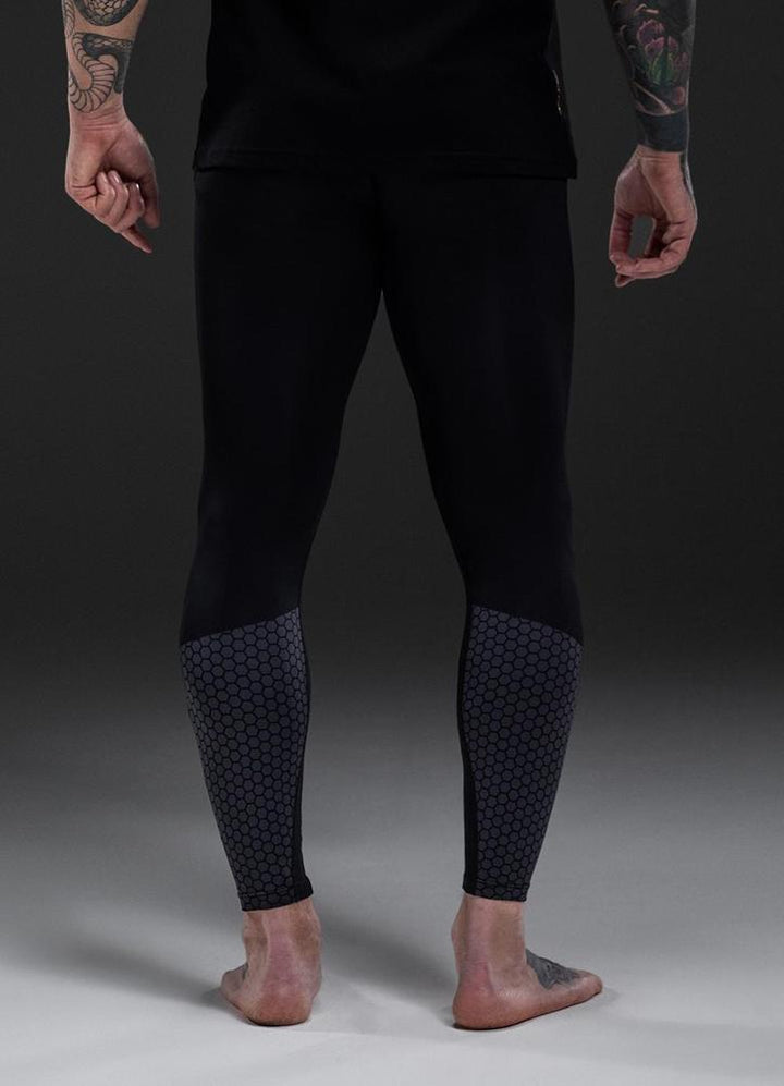 Gym King Fight Division Combat Compression Legging - Black
