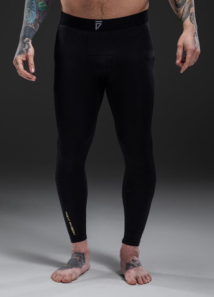 Gym King Fight Division Combat Compression Legging - Black