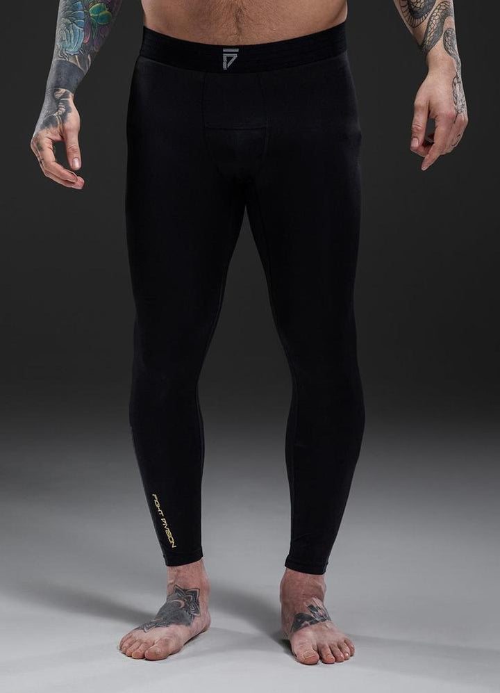 Gym King Fight Division Combat Compression Legging - Black