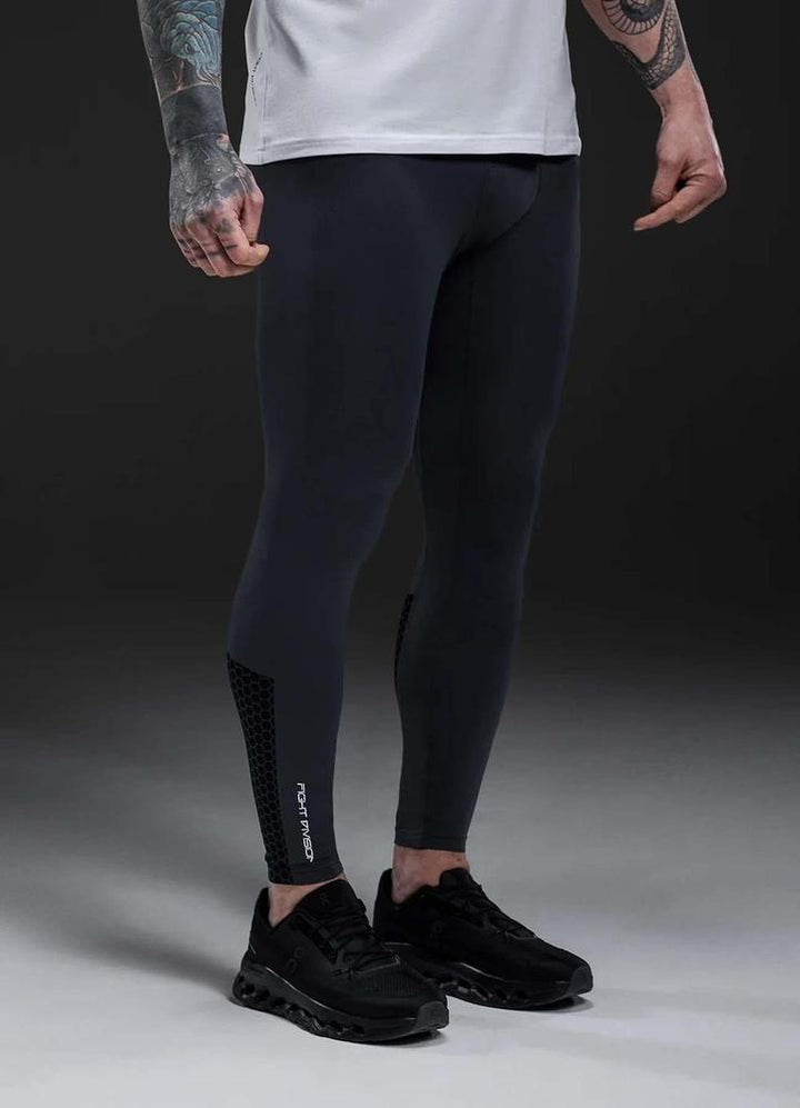 Gym King Fight Division Combat Compression Legging - Graphite-Gym King