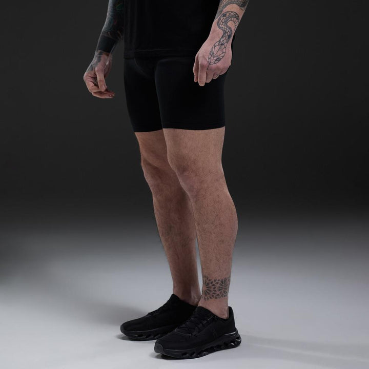 Gym King Fight Division Combat Compression Short - Black