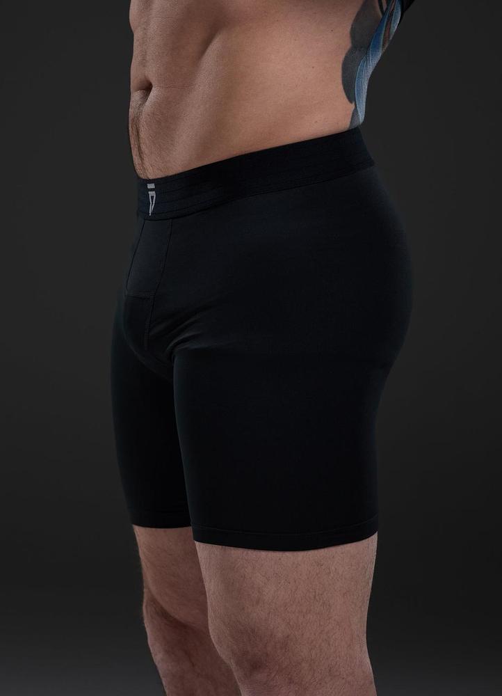 Gym King Fight Division Combat Compression Short - Black