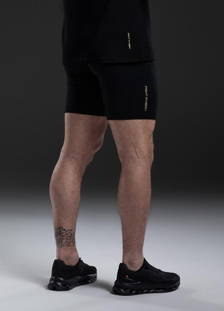 Gym King Fight Division Combat Compression Short - Black