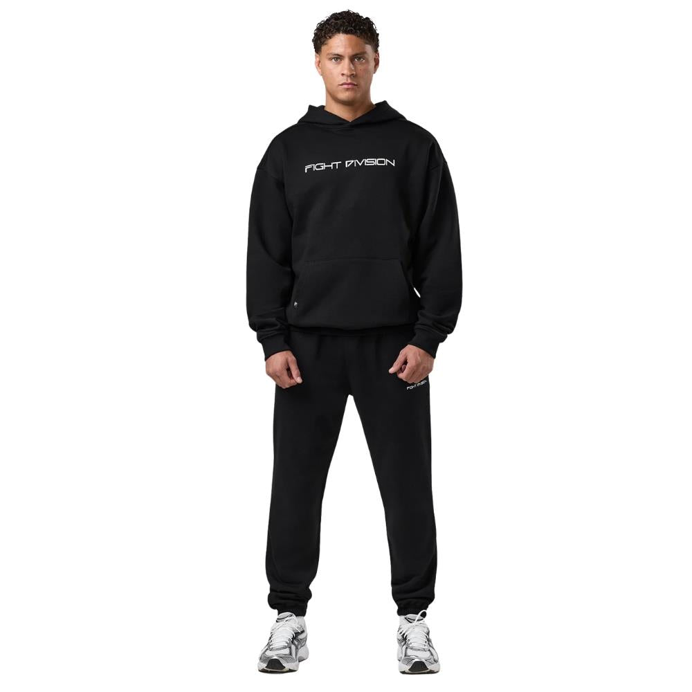 Gym King Fight Division Essential Hoodie - Black-Fight Equipment UK