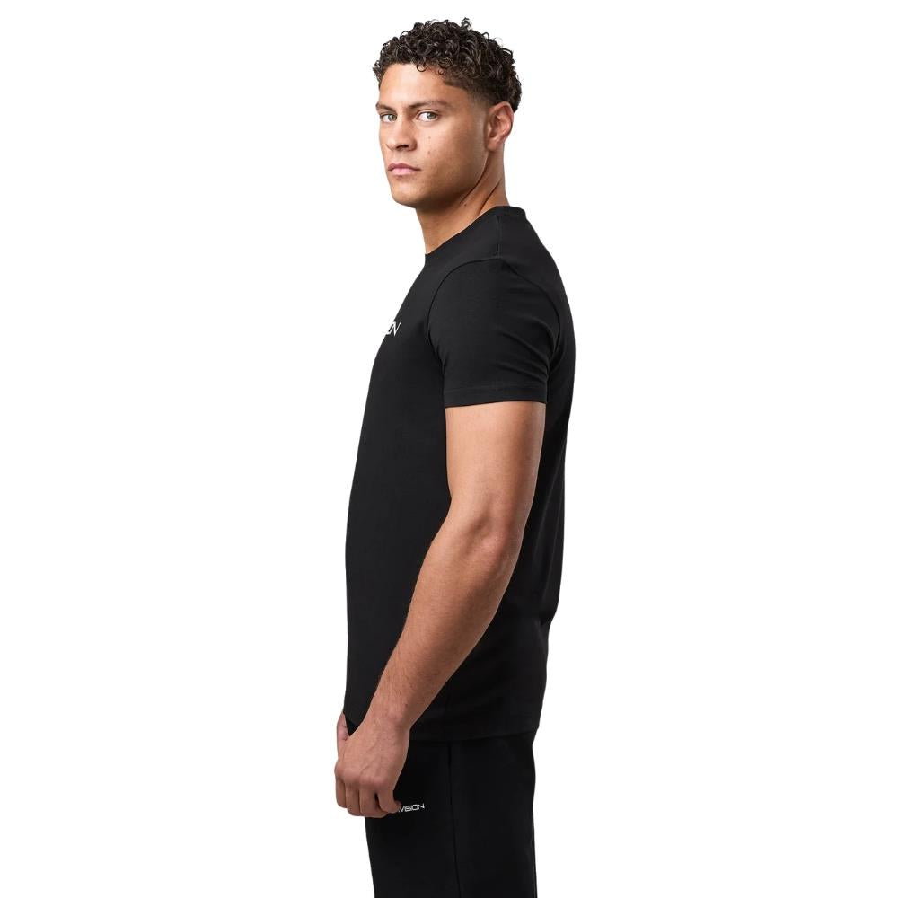 Gym King Fight Division Essential Tee - Black-Fight Equipment UK