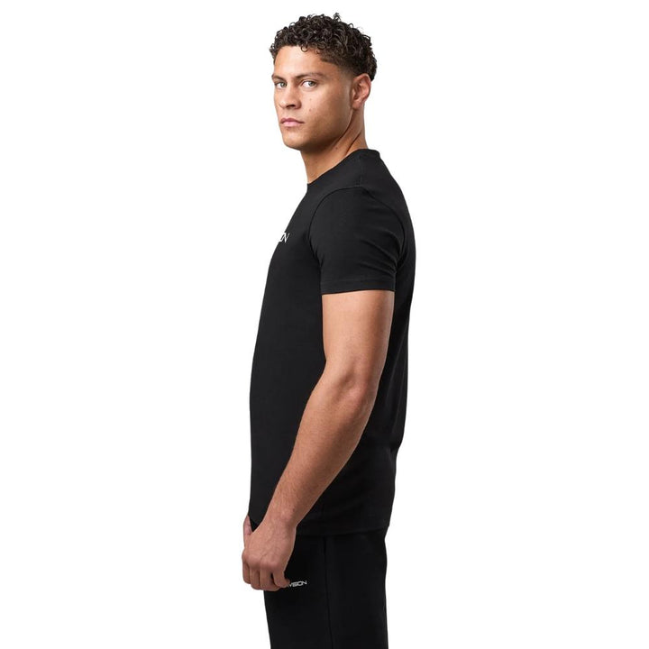Gym King Fight Division Essential Tee - Black-Fight Equipment UK