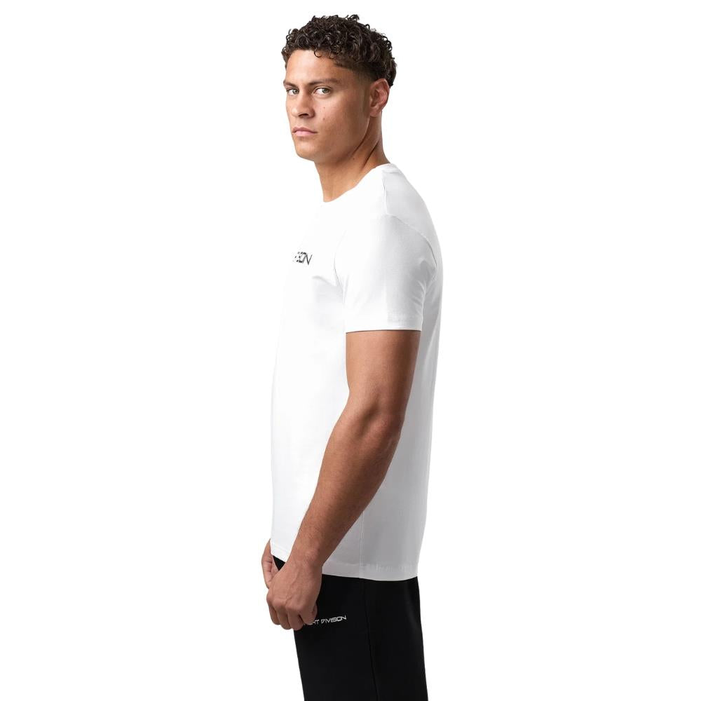 Gym King Fight Division Essential Tee - White-Fight Equipment UK