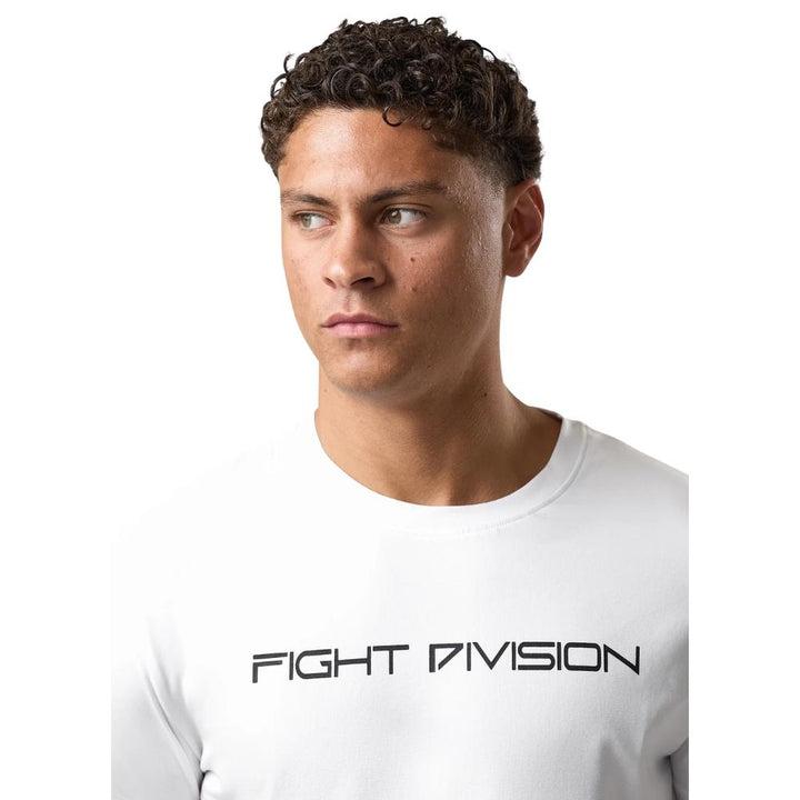 Gym King Fight Division Essential Tee - White-Fight Equipment UK