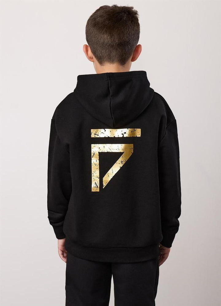 Gym King Fight Division Kids Hoodie - Black-Gym King