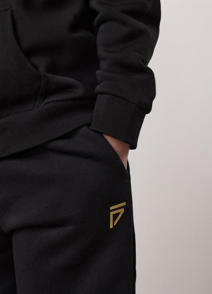 Gym King Fight Division Kids Jogger - Black-Gym King