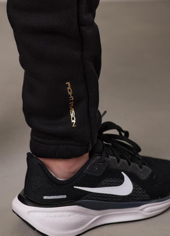 Gym King Fight Division Kids Jogger - Black-Gym King