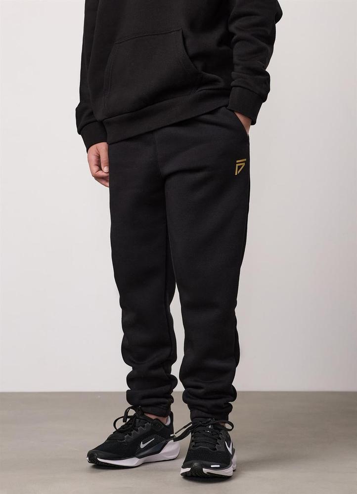 Gym King Fight Division Kids Jogger - Black-Gym King