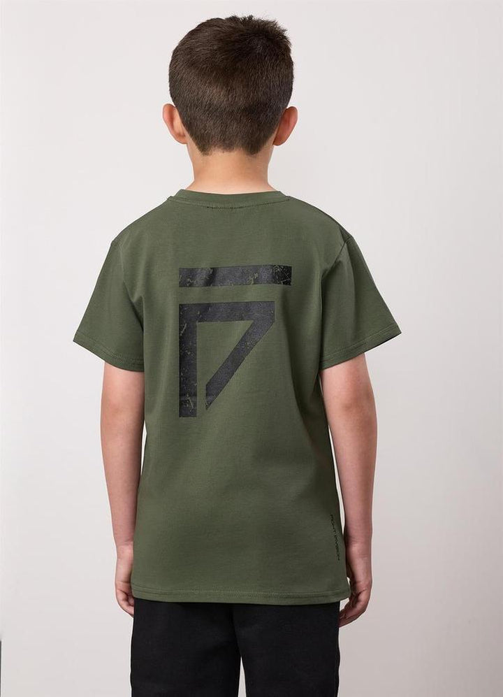 Gym King Fight Division Kids Tee - Deep Olive-Gym King