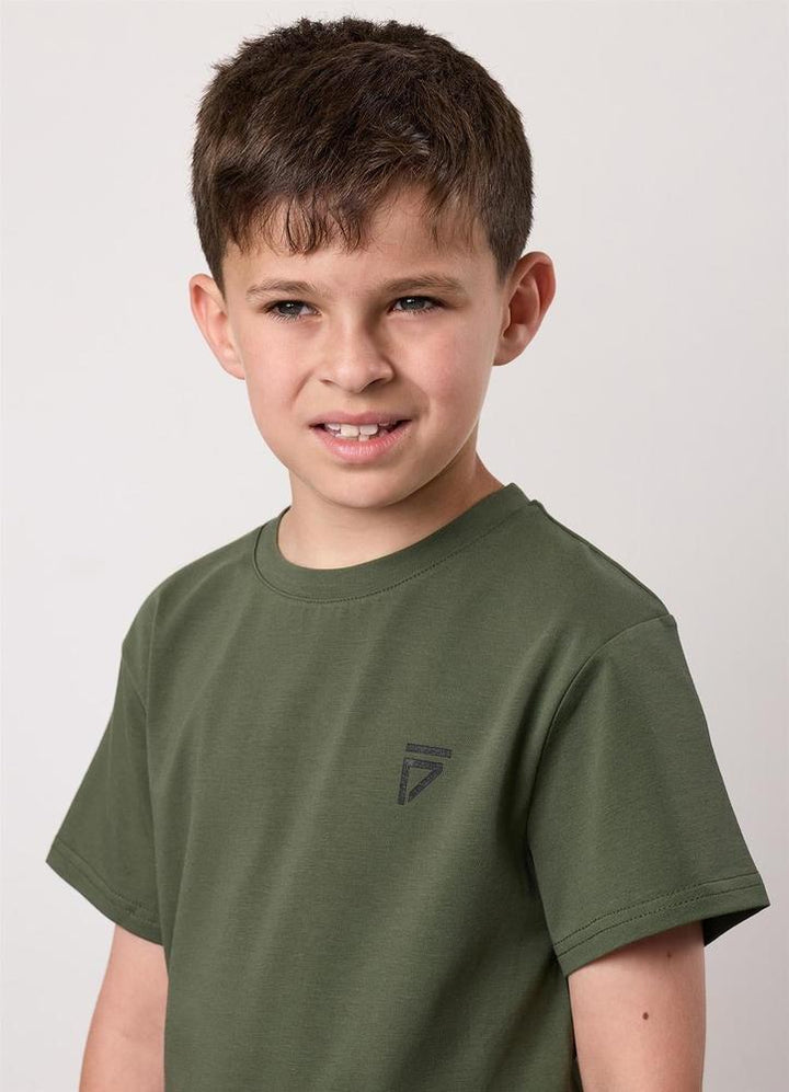 Gym King Fight Division Kids Tee - Deep Olive-Gym King