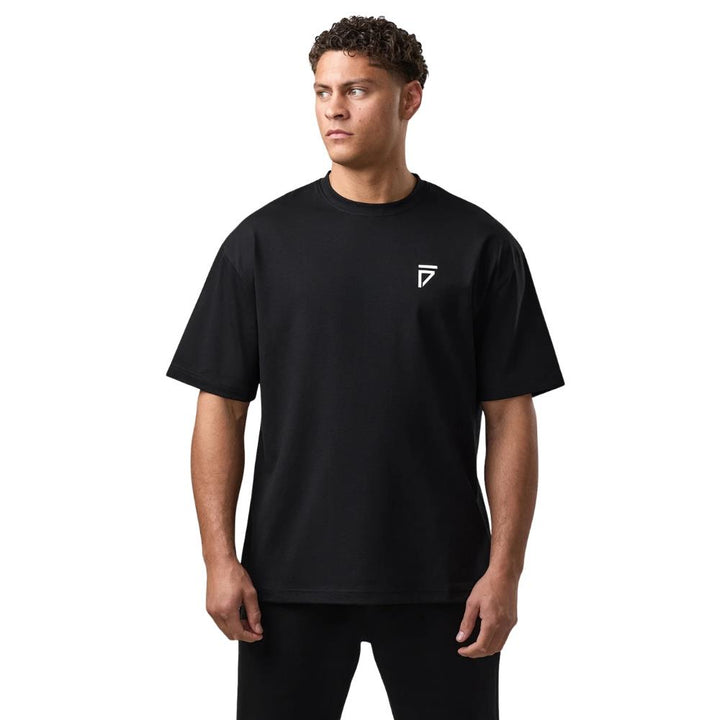 Gym King Fight Division Large Arch Tee - Black-Fight Equipment UK