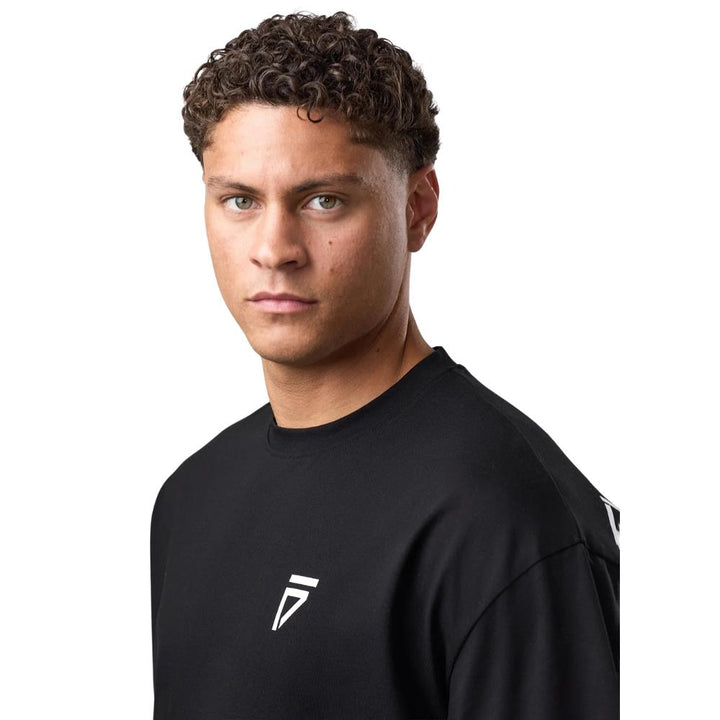 Gym King Fight Division Large Arch Tee - Black-Fight Equipment UK