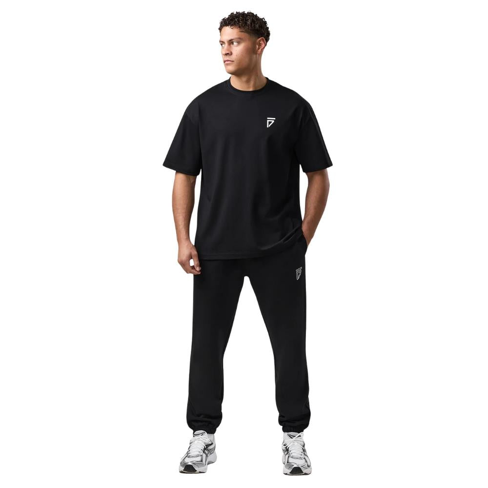 Gym King Fight Division Large Arch Tee - Black-Fight Equipment UK
