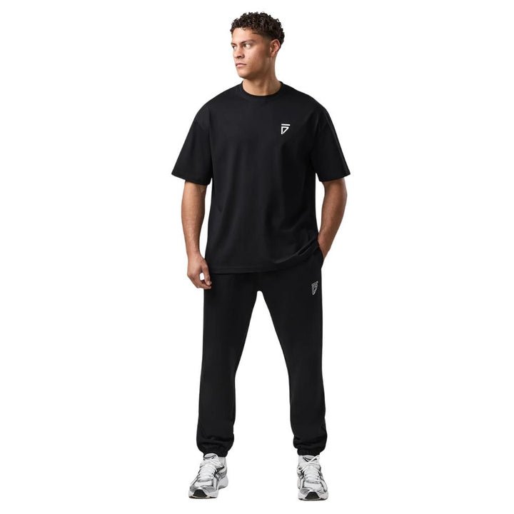 Gym King Fight Division Large Arch Tee - Black-Fight Equipment UK