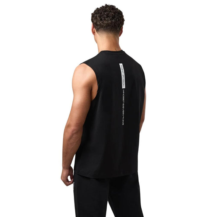 Gym King Fight Division Mindset Tank - Black-Fight Equipment UK