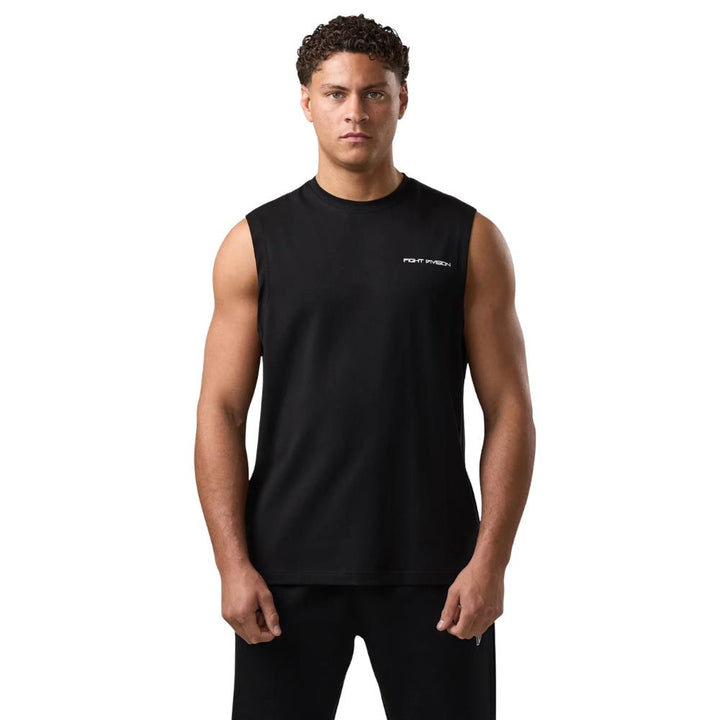Gym King Fight Division Mindset Tank - Black-Fight Equipment UK