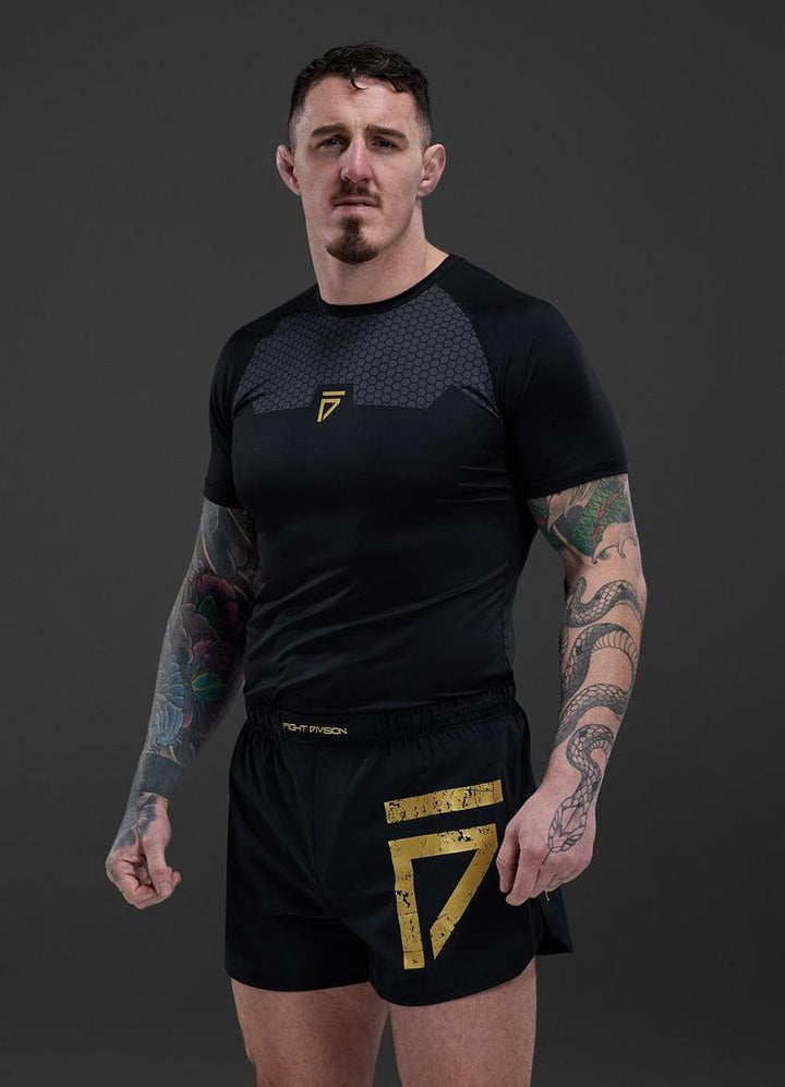 Gym King Fight Division Combat 5" Shorts - Black-Gym King