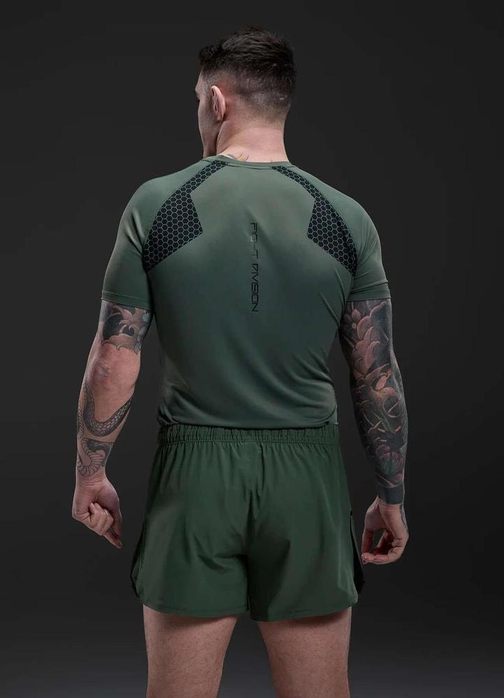 Gym King Fight Division Combat 5" Shorts - Deep Olive-Gym King