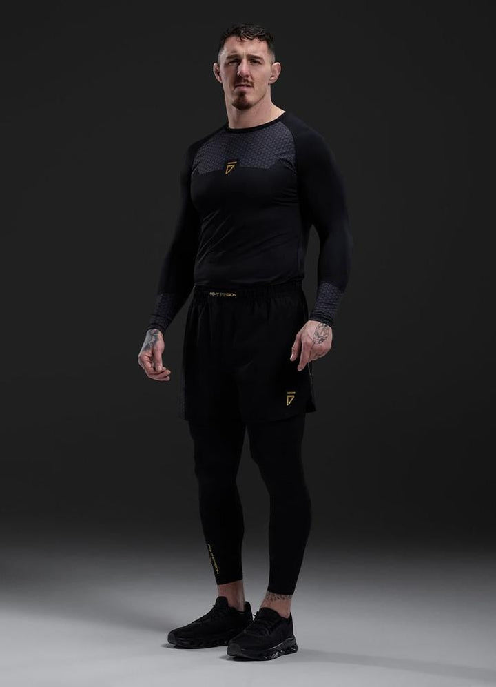 Gym King Fight Division Combat 7" Shorts - Black-Gym King