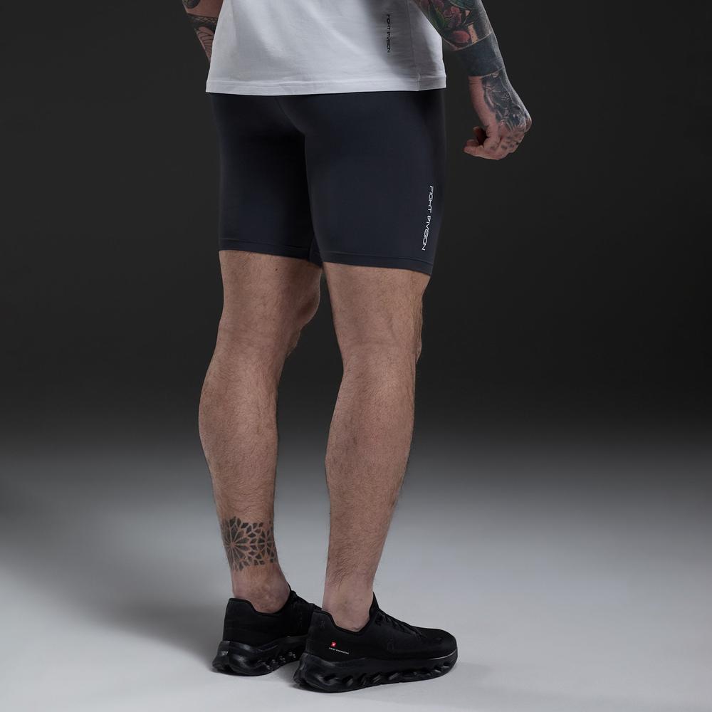 Gym King Fight Division Combat Compression Shorts - Graphite-Gym King