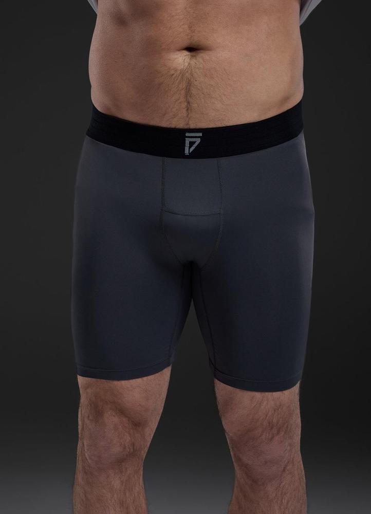 Gym King Fight Division Combat Compression Shorts - Graphite-Gym King