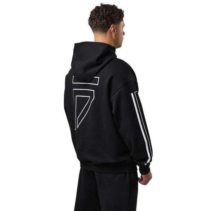 Gym King Fight Division Outline Hoodie - Black-Fight Equipment UK