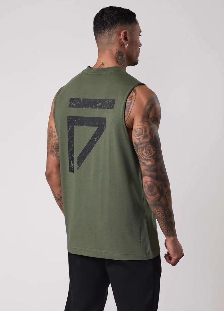 Gym King Fight Division Tank - Deep Olive-Gym King