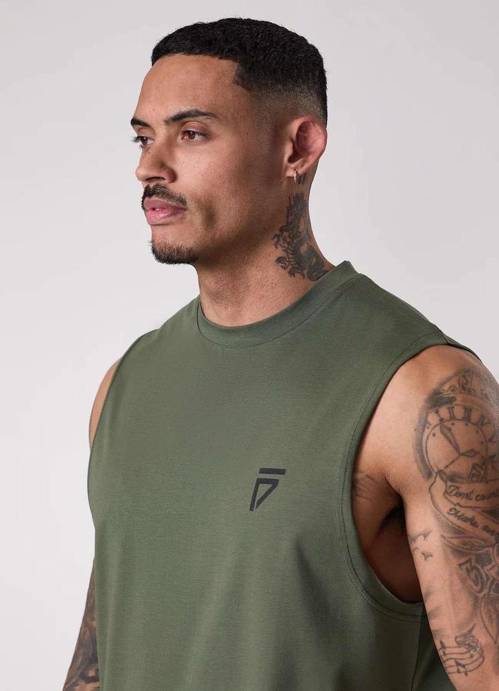 Gym King Fight Division Tank - Deep Olive-Gym King