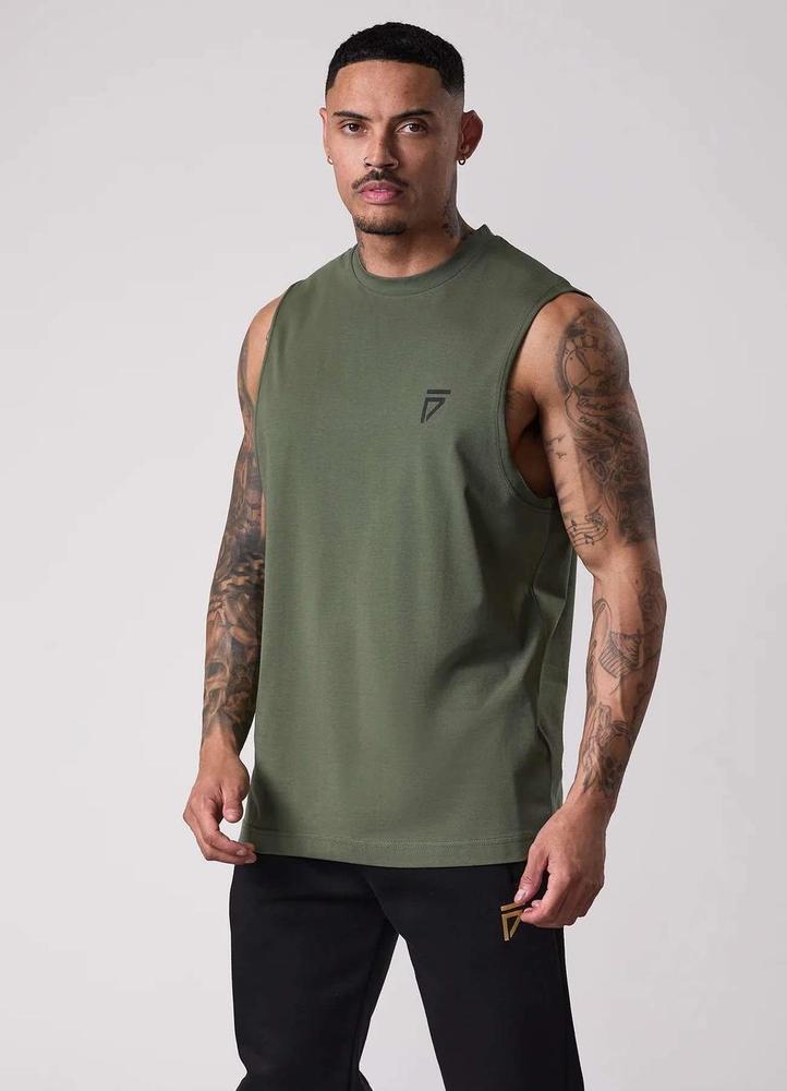 Gym King Fight Division Tank - Deep Olive-Gym King