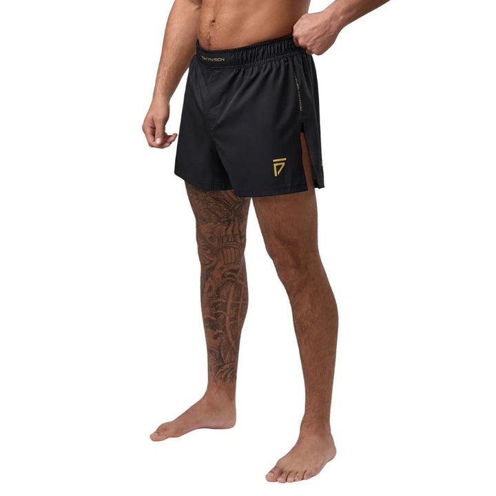 Gym King Sovereign MMA Hybrid Shorts - Black/Gold-Fight Equipment UK