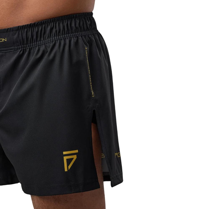 Gym King Sovereign MMA Hybrid Shorts - Black/Gold-Fight Equipment UK