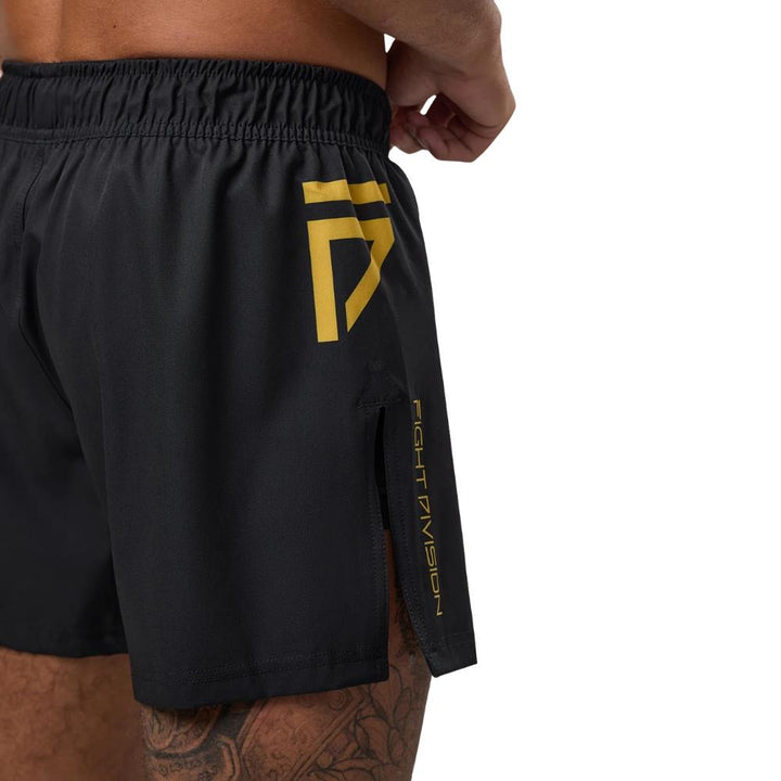 Gym King Sovereign MMA Hybrid Shorts - Black/Gold-Fight Equipment UK