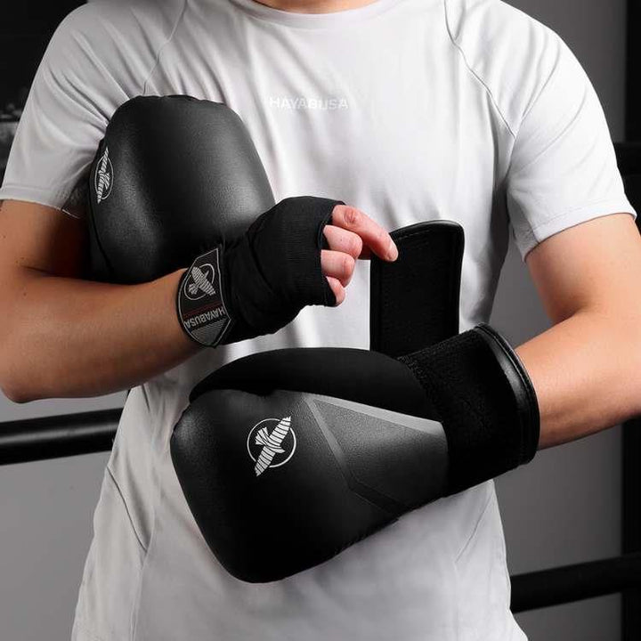Hayabusa E1 Boxing Gloves - Black-Hayabusa