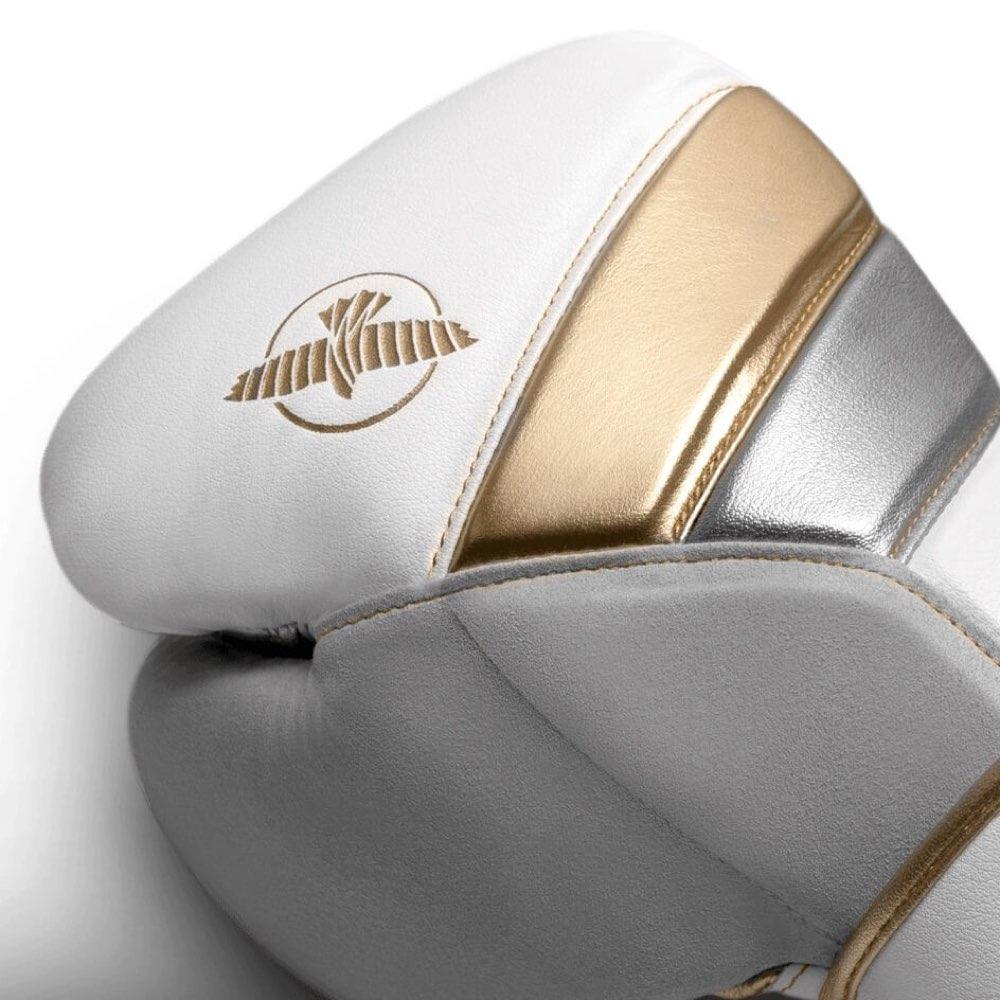 Hayabusa T3 Boxing Gloves - White/Gold-FEUK