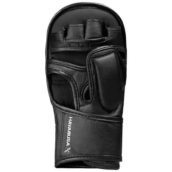 Hayabusa T3 7oz Hybrid MMA Sparing Gloves - Black/Black-FEUK