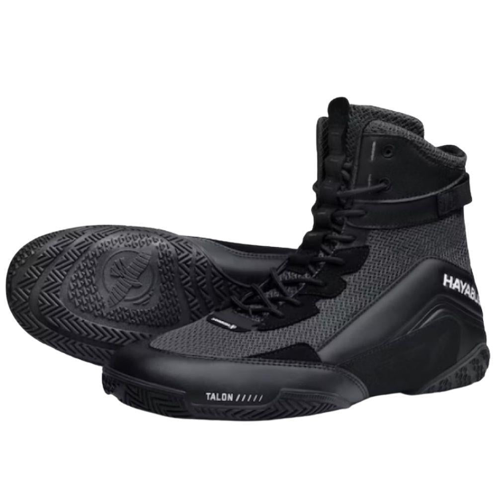 Hayabusa Talon Boxing Boots Black Fight Equipment UK - Main Image