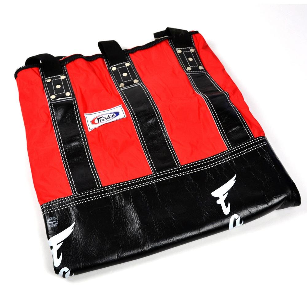 HB3 Fairtex Extra Large Leather Heavy Bag Black-Red (UN-FILLED)-Fairtex