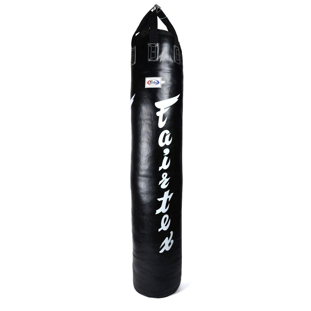 Fairtex HB6 6ft Muaythai Banana Bag - Black-White (FILLED)-Fairtex