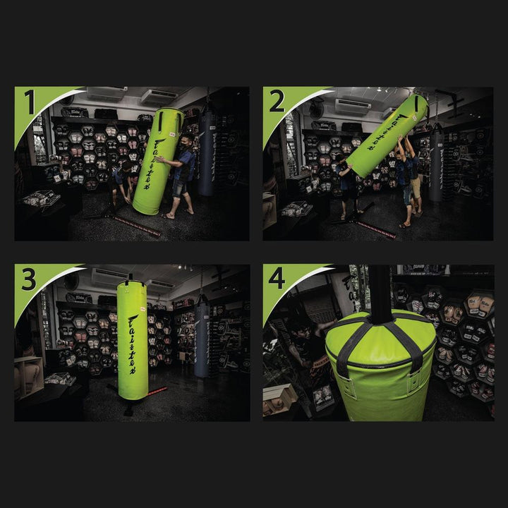 HB7 Fairtex 7ft Pole Bag Black (UN-FILLED)-Fairtex
