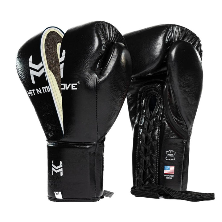 Hit N Move Horse Hair Boxing Glove - Black-Hit N Move