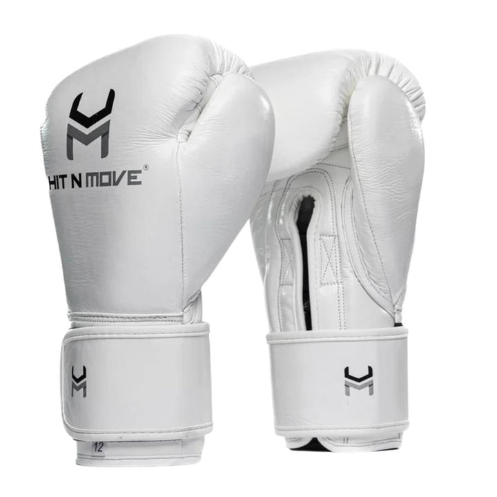 Hit N Move Horse Hair Boxing Glove - White-Hit N Move