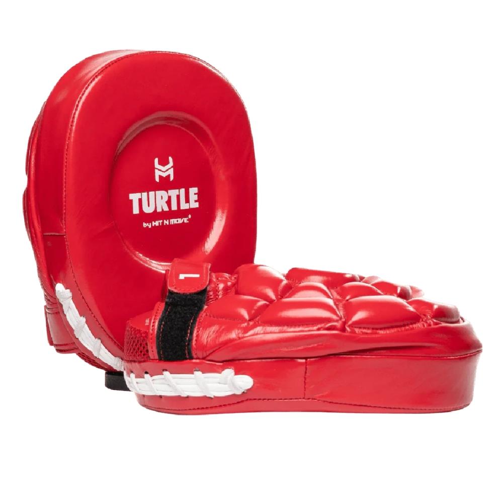 Hit N Move Turtle Mitts Focus Pad - Red/White-Hit N Move