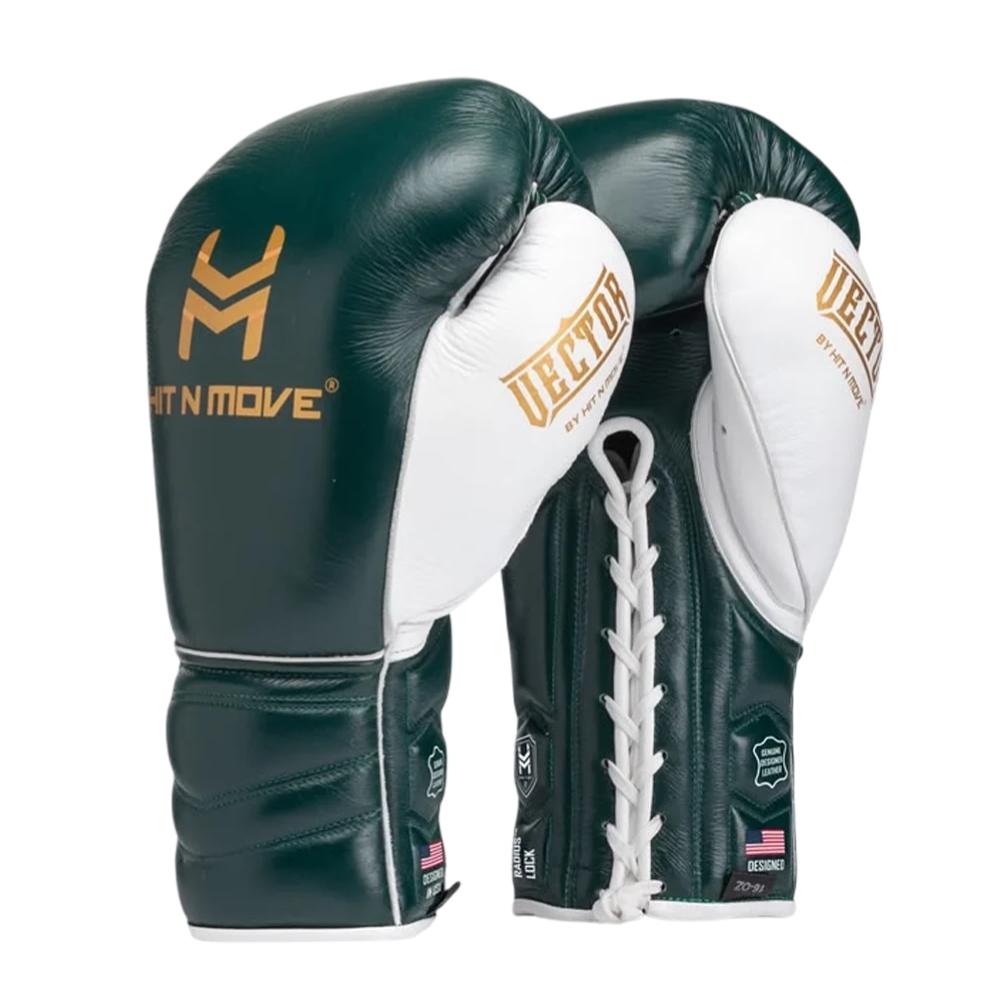 Hit N Move Vector Boxing Glove - Forest Green-Hit N Move