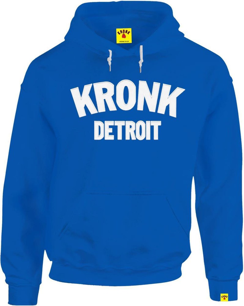 Kronk Detroit Applique Hoodie - Royal Blue
