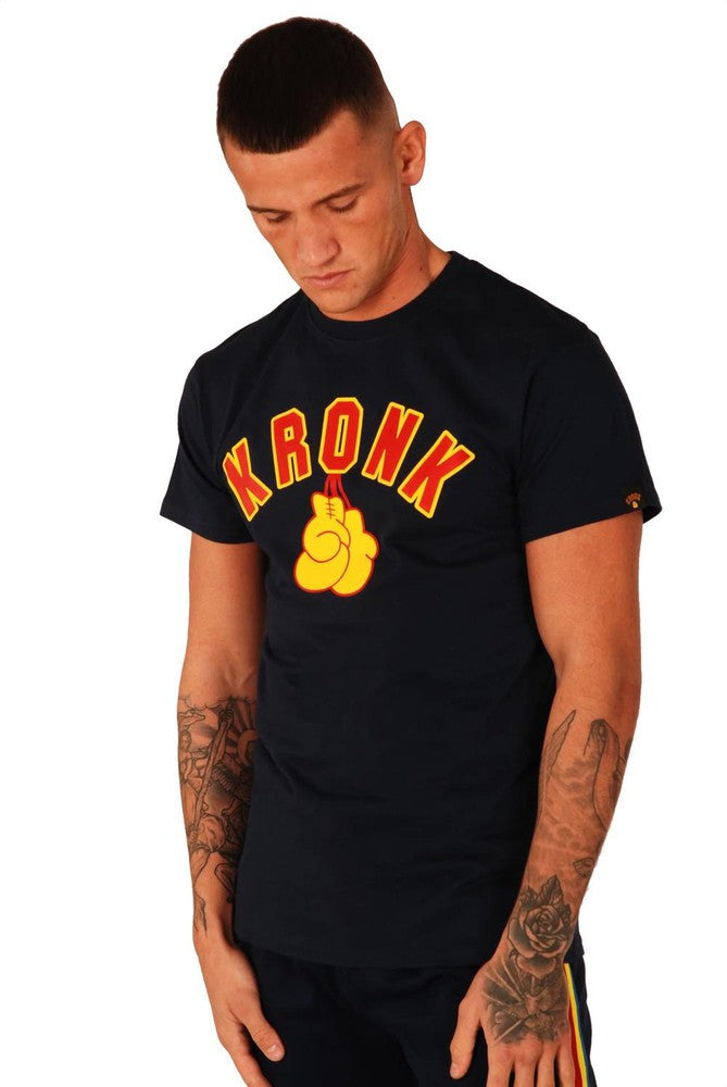 Kronk Gloves T-Shirt - Navy Blue-Kronk